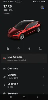 Tesla android App screenshot 0